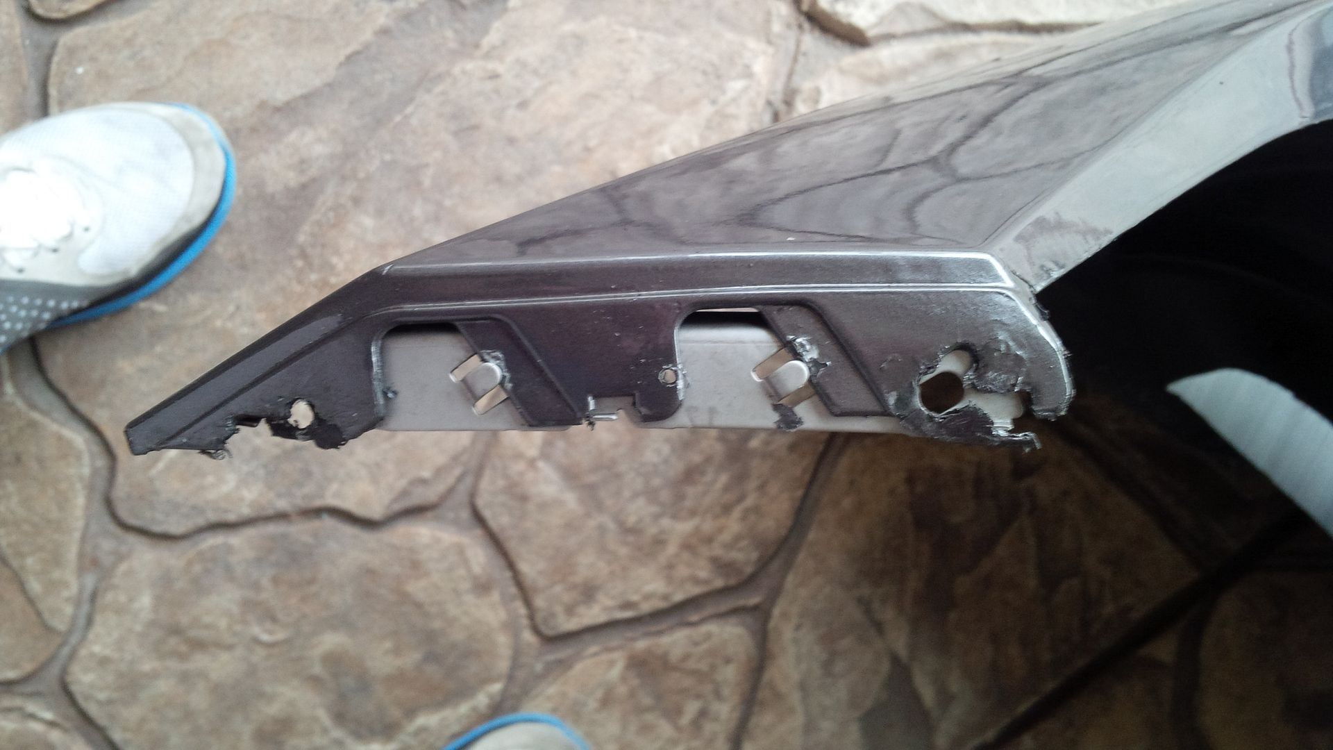 DIY Relocate Front Fender Tabs to Eliminate Rubbing by Chowbow